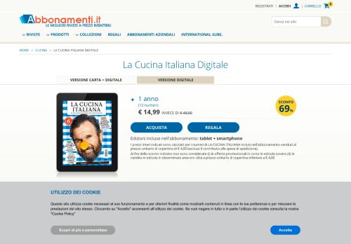 
                            6. Abbonamento online a La Cucina Italiana Digitale - Abbonamenti.it