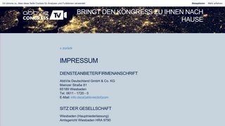 
                            2. Abbvie Congress TV - Impressum