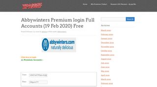 
                            1. Abbywinters Premium login Full Accounts - xpassgf