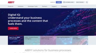 
                            6. ABBYY - A Global Provider of Content Intelligence Solutions and ...