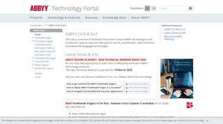 
                            8. ABBYY OCR & NLP [Technology Portal]