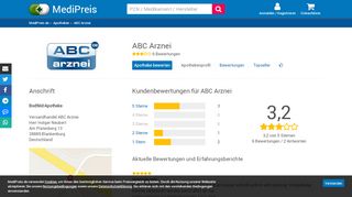 
                            9. ABC Arznei Apothekenprofil · MediPreis.de
