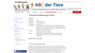 
                            8. ABC der Tiere: Mildenberger Verlag
