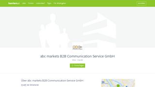 
                            10. abc markets B2B Communication Service GmbH: Karrierechancen ...