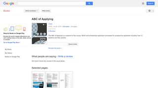 
                            4. ABC of Applying - Google बुक के परिणाम