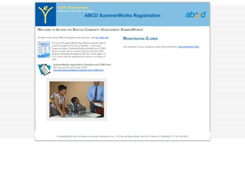 
                            9. ABCD SummerWorks Registration
