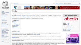 
                            9. Abcdin - Wikipedia, la enciclopedia libre
