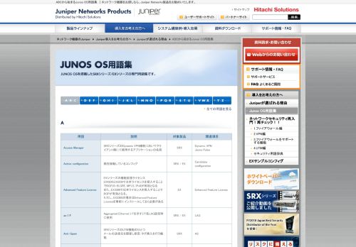 
                            12. ABCから始まるJunos OS用語集｜Juniperが選ばれる理由｜日立 ...