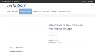 
                            12. ABDUKTIONSKEIL BLAU FÜR OMOFX