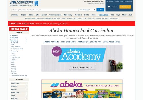 
                            7. Abeka Homeschool Curriculum - Christianbook.com