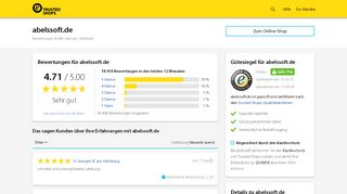 
                            7. abelssoft.de Bewertungen & Erfahrungen | Trusted Shops