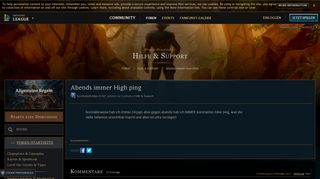 
                            4. Abends immer High ping - EUW boards - League of Legends