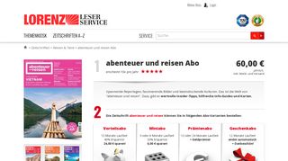 
                            6. abenteuer und reisen Abo - hier günstig und sicher abonnieren