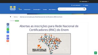 
                            5. Abertas as inscrições para Rede Nacional de Certificadores (RNC) do ...