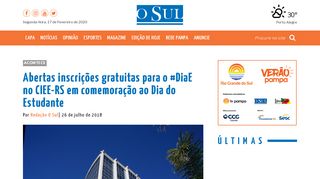 
                            8. Abertas inscrições gratuitas para o #DiaE no CIEE-RS em ...