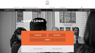 
                            6. ABET Login Page