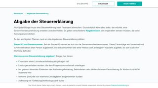 
                            13. Abgabe der Steuererklärung - steuererklaerung.de