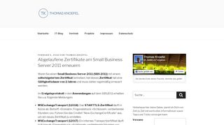 
                            12. Abgelaufene Zertifikate am Small Business Server 2011 erneuern ...