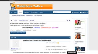 
                            10. Abgelehnt aber trotzdem Auftragsbestätiigung ? | Handy Forum ...