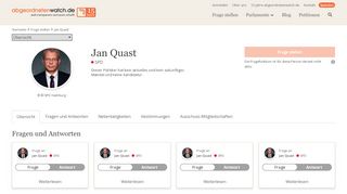 
                            4. abgeordnetenwatch.de | Profil von Jan Quast, SPD - Hamburg
