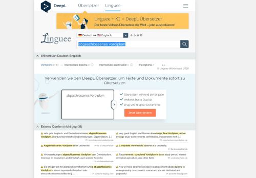 
                            7. abgeschlossenes Vordiplom - Englisch-Übersetzung – Linguee ...