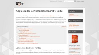 
                            13. Abgleich der Benutzerkonten mit G Suite – MailStore Server Hilfe