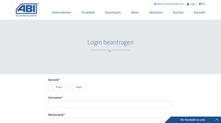 
                            5. ABI-Sicherheitssysteme GmbH: Login beantragen