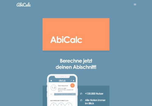 
                            11. AbiCalc | Dein Abitur Calculator für das perfekte Abitur