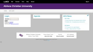 
                            8. Abilene Christian University - online student portal