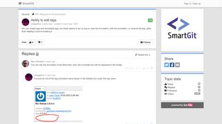 
                            11. Ability to edit tags / General / SmartGit