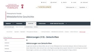 
                            10. Abkürzungen (1/3) - Zeitschriften - Uni Tübingen