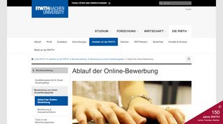 
                            10. Ablauf der Online-Bewerbung - RWTH AACHEN UNIVERSITY - Deutsch