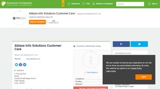 
                            2. Ablaze Info Solutions Customer Care, Complaints and Reviews