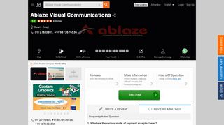 
                            13. Ablaze Visual Communications, Burari - Flex Printing Services in Delhi ...