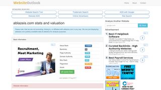 
                            1. Ablazeis : Website stats and valuation