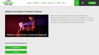 
                            11. Ableton Live Music Producer Podcast | Live Producers Online