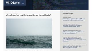 
                            11. Abmahngefahr mit Shopware Demo-Daten Plugin? | MND Next GmbH