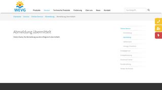 
                            9. Abmeldung übermittelt | WEVG