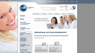 
                            9. Abmeldung vom Downloadbereich - CGM Dentalsysteme