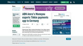 
                            8. ABN Amro's Moneyou exports Tikkie payments app to Germany