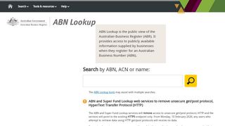 
                            4. ABN Lookup