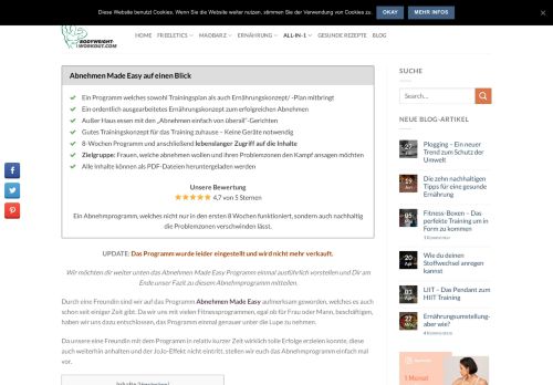 
                            3. Abnehmen Made Easy Erfahrungen - Überblick - Bodyweight Workout