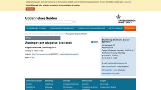 
                            9. Åbningstider Slagelse Bibliotek | UddannelsesGuiden