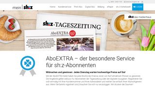 
                            6. Abo-Extra: Alles rund um Ihre Tageszeitung | shz.de