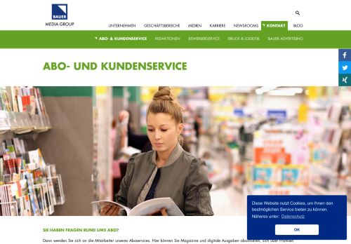 
                            1. Abo- & Kundenservice - Bauer Media Group