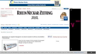 
                            9. ABO - Rhein Neckar Zeitung