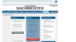 
                            13. Abo & Service - Diesbach Medien Weinheim