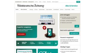 
                            10. Abo & Service - Süddeutsche Zeitung und SZ Plus - sueddeutsche.de