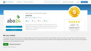 
                            4. abo24.de Bewertungen und Kundenmeinungen | ShopVote.de