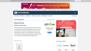 
                            6. Abo24.de - Unternehmensprofil | Gründerszene